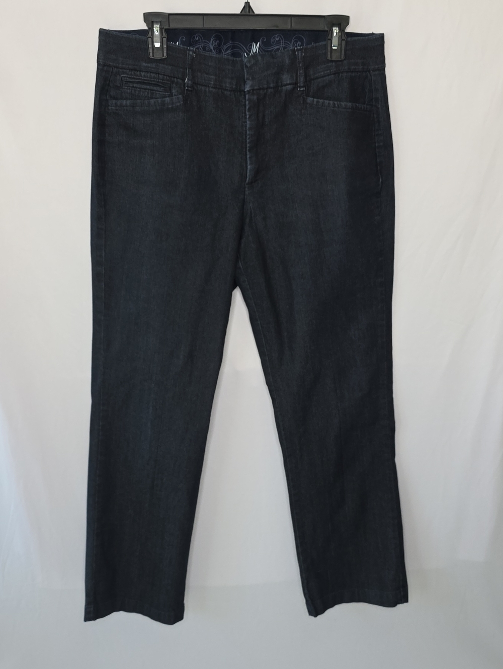 JM Collection Dark Indigo Straight-Leg Jeans